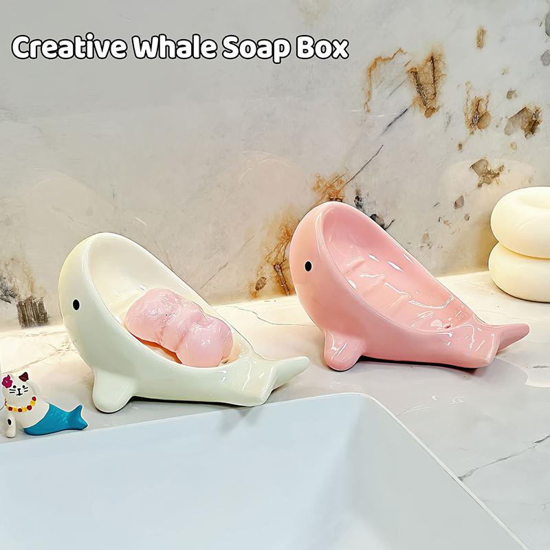 Creative Whale Soap Dish For Home Use, Bathroom, And Toilet, Providing A Draining And Storage Solution For Premium Soap.