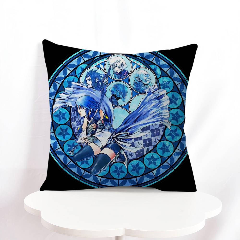 

K-kingdom Hearts Cushion Cover Decorative Pillow Sofa Home Decor Case Pillow Cases 16x16Inch