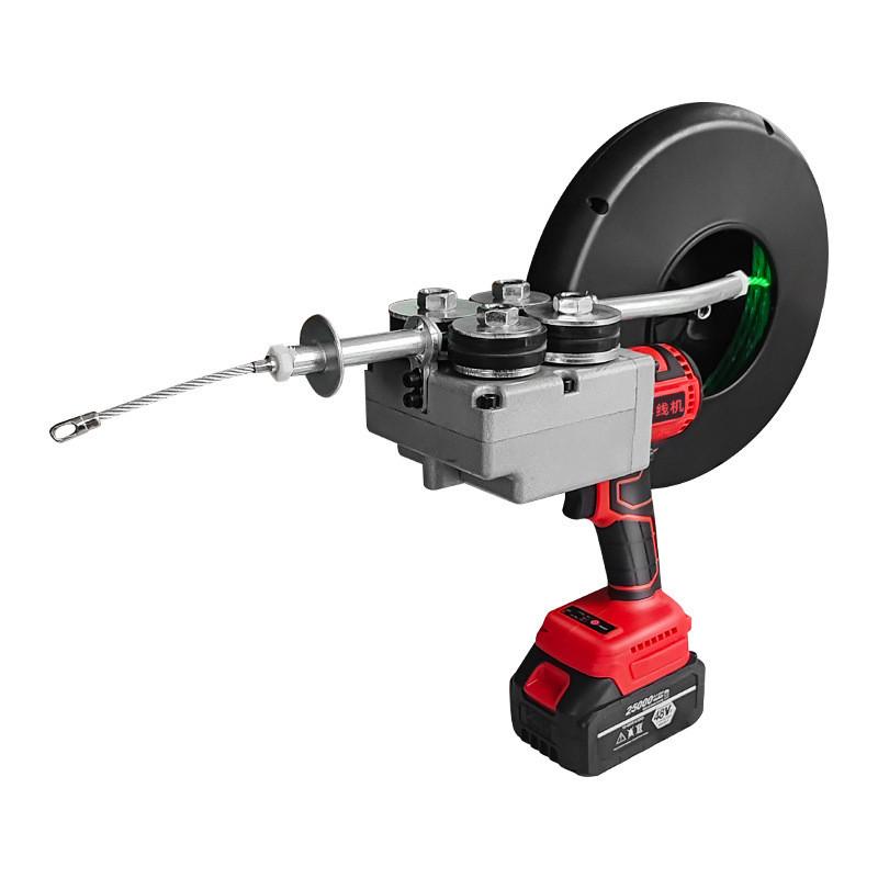 Portable Industrial Electric Threading Machine Automatic Electrician Wire Threading Tool Rechargeable Cable Puller