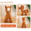 20cm Little Foal Plush Toys Doll Collectibles Fluffy Standing Little Horse  Toy