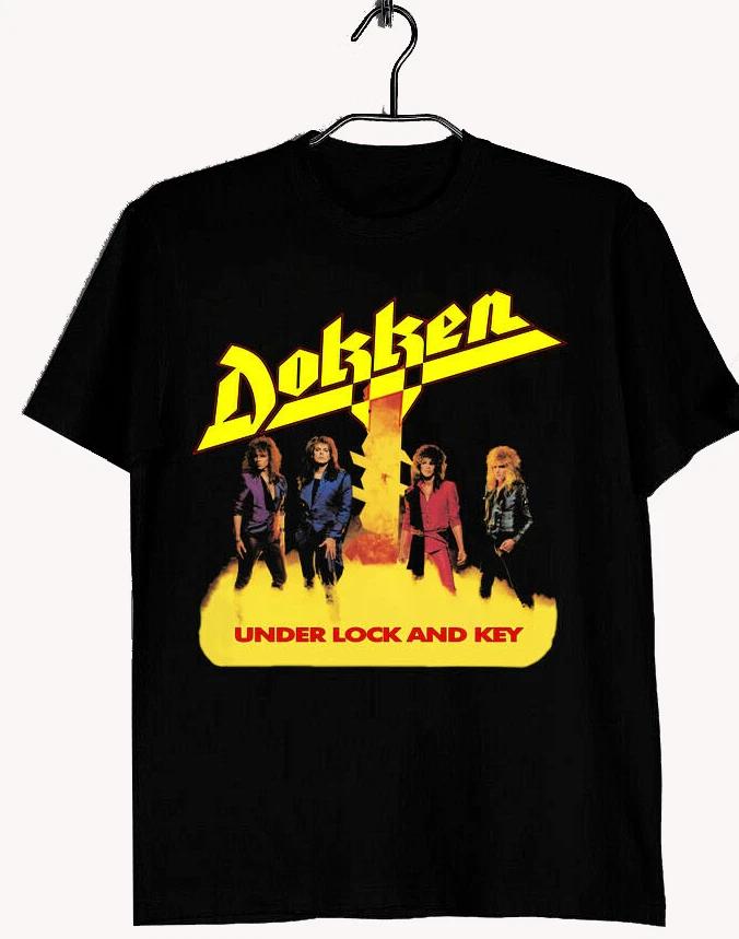 Dokken Under Lock and Key Cotton Black All Size Men Women Classic Shirt TR072 XS
