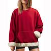 Women's Fashion Casual Solid-color Long-sleeved Sweatshirt