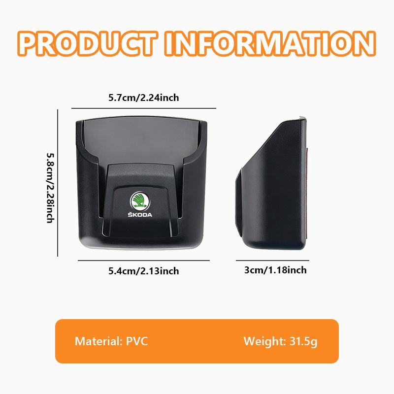 Car Key Holder Clip Interior Storage Box Dashboard Auto NN9 Organizer Accessories For Skoda Rapid Octavia Derivative Enyaq-iV