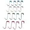 16PCS Over Door Hooks Stainless Steel Hanging Hook Cabinet Door Organizer for Clothes Towels Hats Bags
