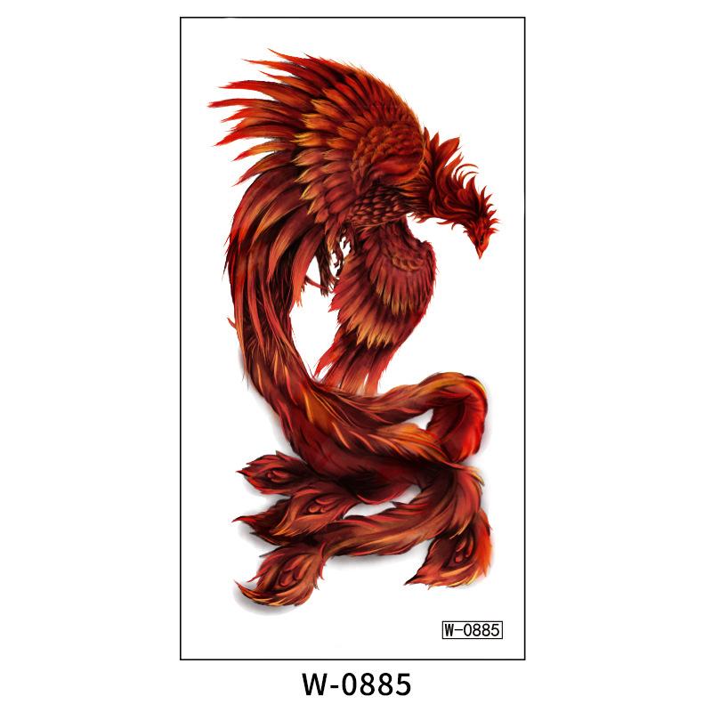 Pegatina de Tatuaje de Dibujos Animados Impermeable Simple Alfanumérica Tatuaje Temporal Desechable