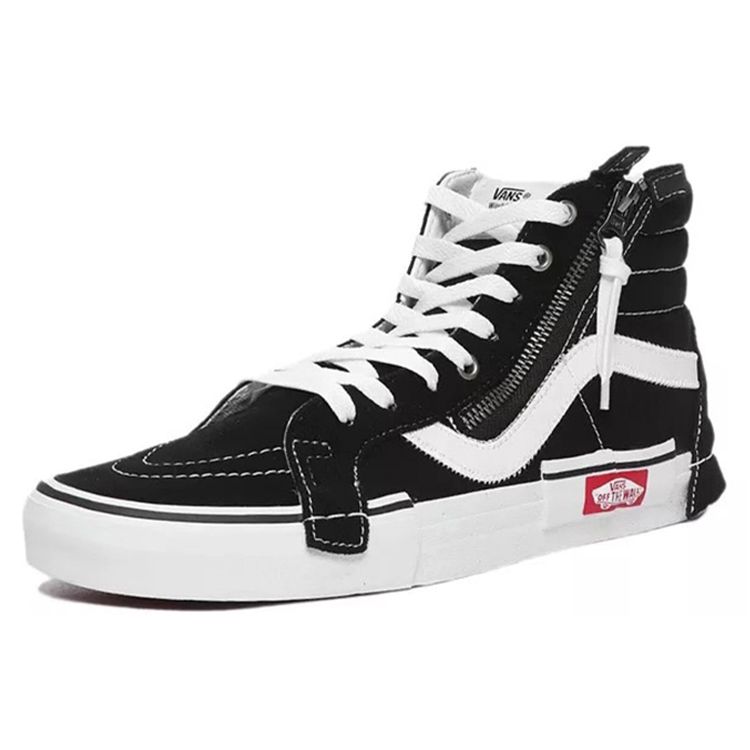 Vans Sk8 Hi Reissue Cap Deconstructed Versatile High-Top Skate Shoes Unisex Sneakers Black White VN0A3WM16BT