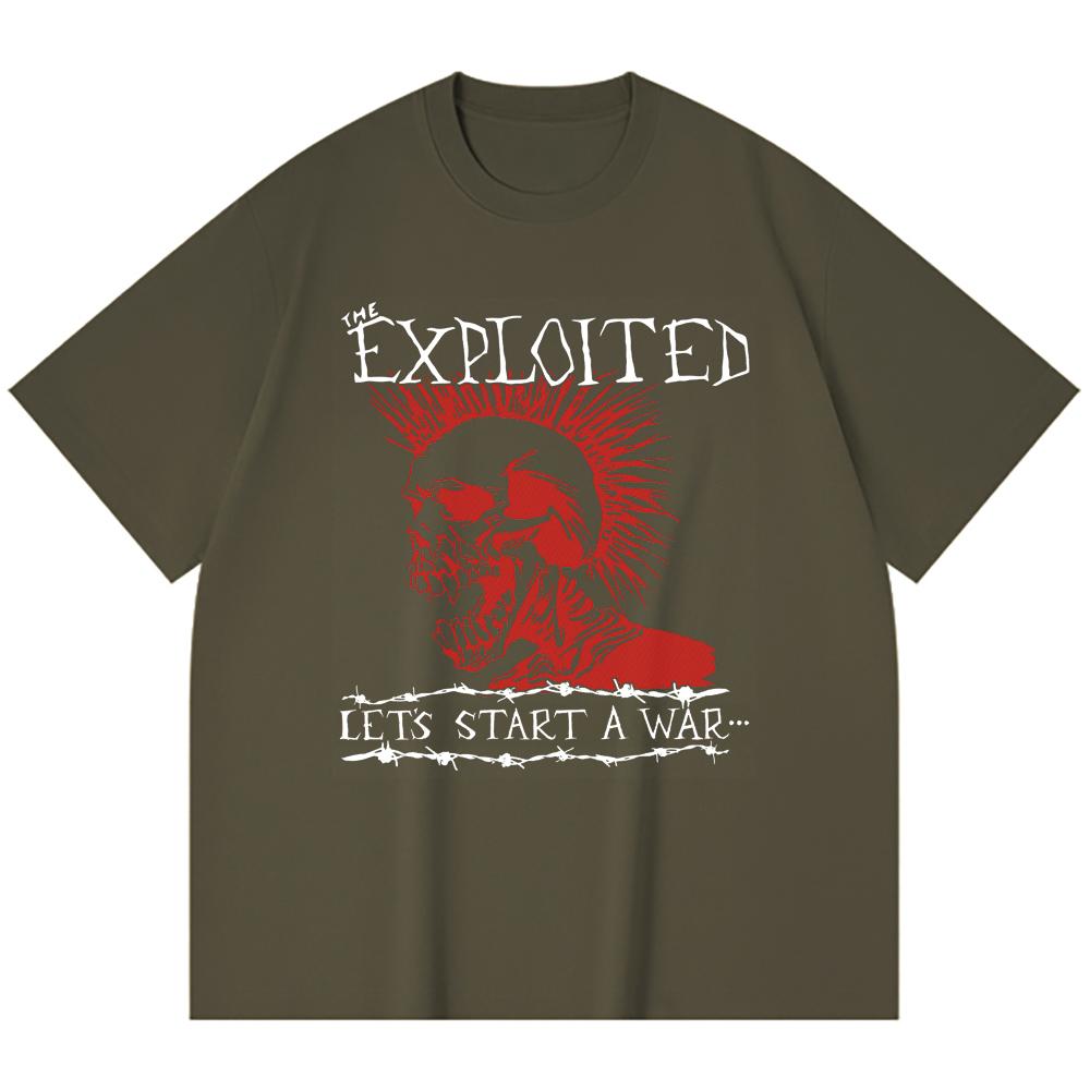 T-shirt Heavy Metal 100% Cotone 230 Gsm Stampa Band Rock Musica Popolare Unisex T-shirt Pesante in Cotone