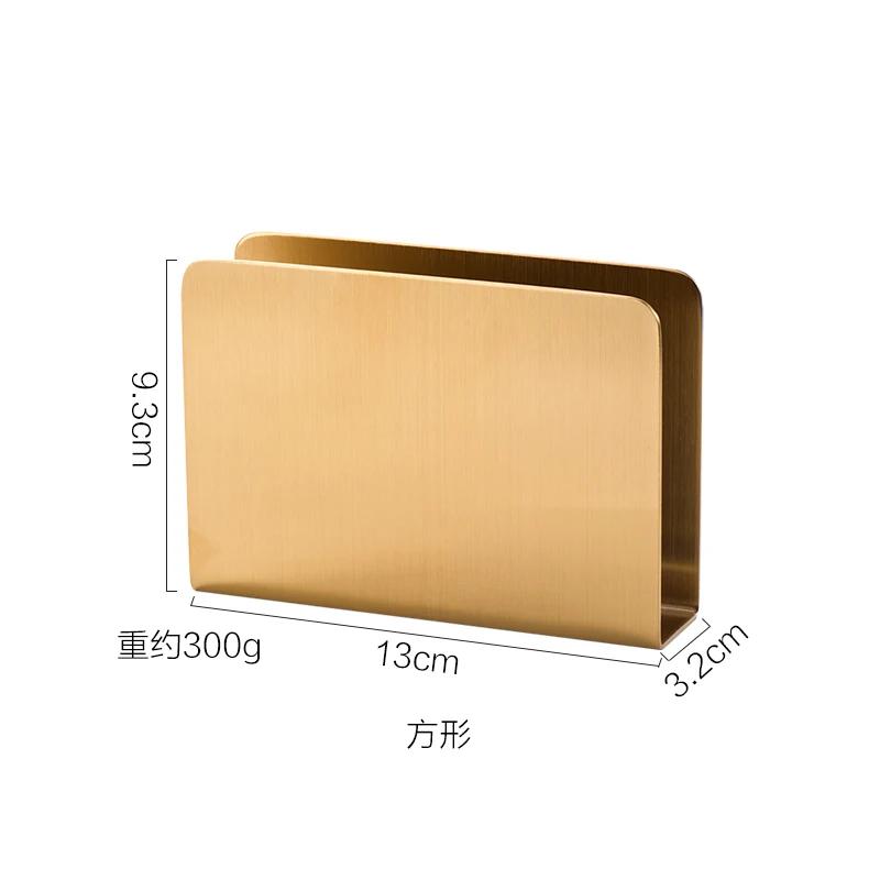 

Nordic Golden Triangle Нержавеющая сталь Держатель для бумажных полотенец для кафе Держатель для салфеток в отеле Квадратный держатель для полотенец Украшение для дома