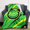 Jamaica Print Flannel Blanket High Quality Warm Comfortable Cover for All Seasons Perfect for Gifts Home Decor