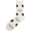 Summer Cotton Socks Trendy Socks Street Personality Illustrations Poached Eggs Harbor Jacquard Medium Tube Socks Socks Couple