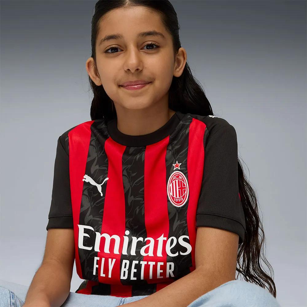 PUMA Ac Milan Replica T-Shirt 100% Recycled Polyester Red
