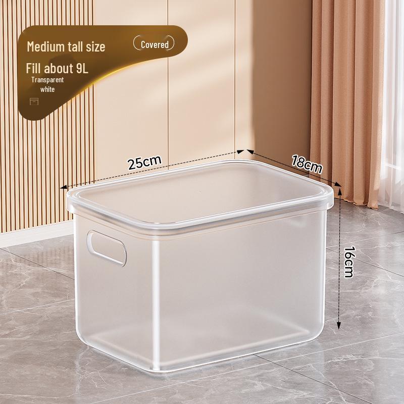 Clear Plastic Storage Box for Toys, Snacks, and Clothes 