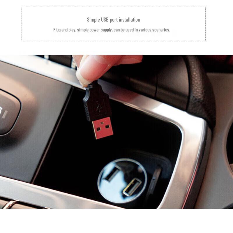 USB Car Interior LED Ambient Light Strip