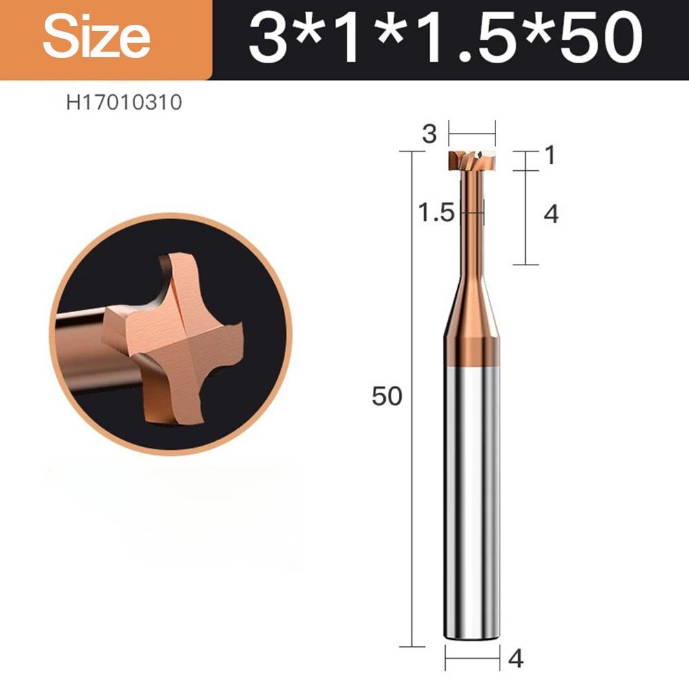 

Твердосплавная фреза для Т-образных пазов, 4 зуба, фреза для пазов, новая фреза с ЧПУ D3x1Hxd1.5x4D