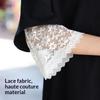 Soft Lace Sleeves Elastic Wrist Breathable Decorative Cuffs Solid Color Mesh Bell Sleeves For Casual Outfits