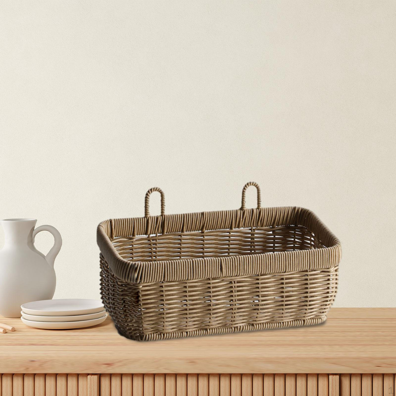 Корзина для хранения декоративная многофункциональная настенный декоративный контейнер для жизни серый 1778₽