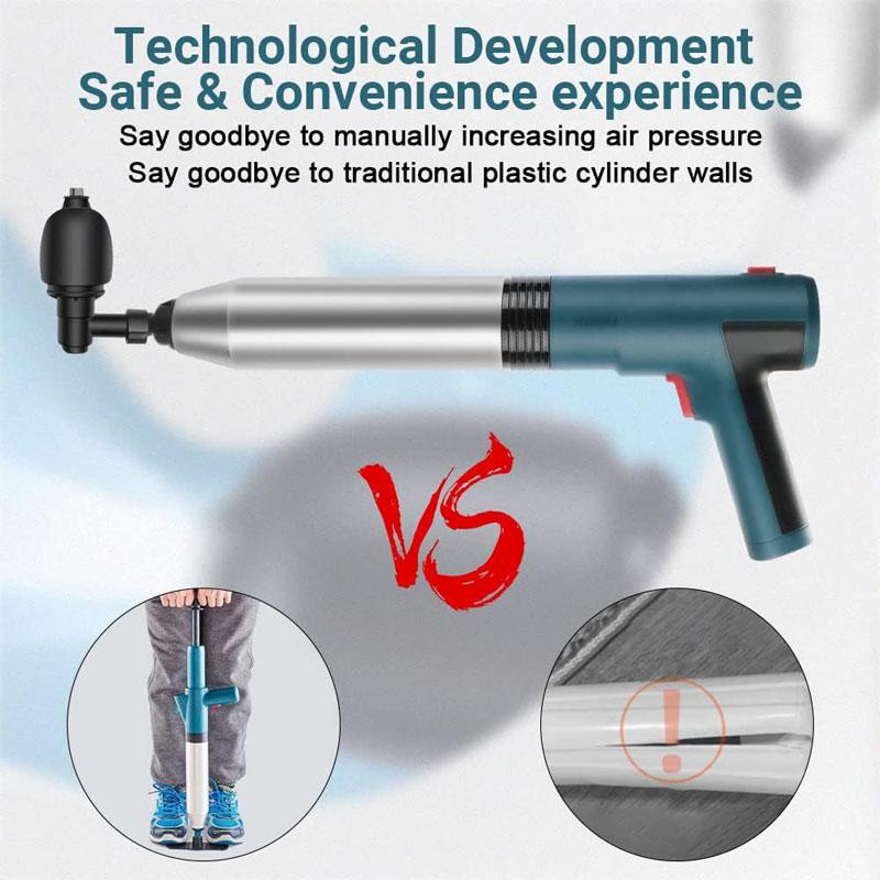 Sewer Piping Unclogging Machine Toilet Plunger Pipe Electric Dredge Tools Sewer Blockage Drain Cleaner Household Lithium Battery