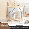 Multi-functional Kitchen Countertop Pot Lid & Cutting Board Rack