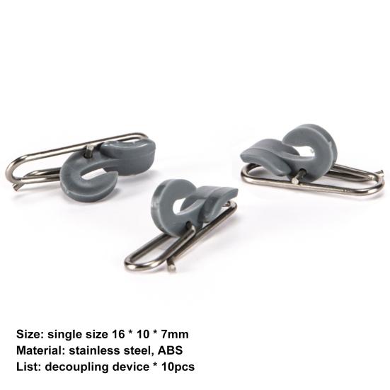 MUQZI Sports Accessory Efficient Lure Hook Clip Paper Clip Shape Grey/Black/Red Easy To Use