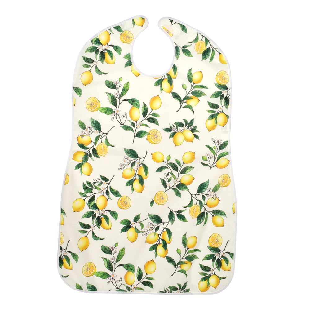 STYLE Decor Nursing Meal Apron Table Mat 1 Piece Citrus Lemon Meal Apron Nursing Nursing Stylish Cute Elderly Nursing Home Nursing Supplies Washable