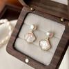 Fashion and romantic White Fritillaria Earring Light Luxury Elegant earrings for women Party Wedding High Quality