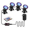 IP68 Wasserdichte Unterwasserleuchte DC 12V Lampe RGB LED Spotlicht Schwimmbadleuchten mit Fernbedienung Dekorative Spotleuchte