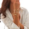 5pcs/set Stack Bead Ball Multi-layer Bracelet Adjustable Bracelet Set  Women's