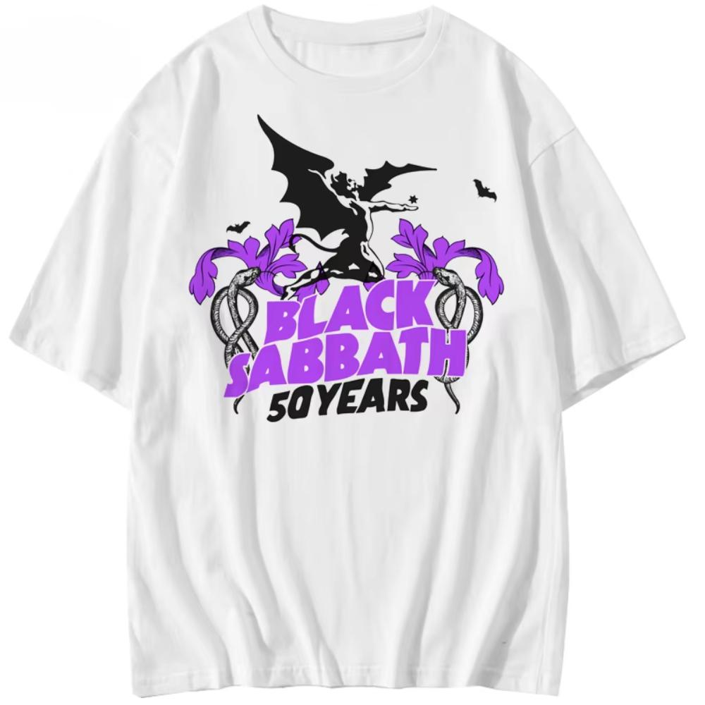 2025 Sommer Herren Kurzarm Extrem Berühmt BLACK SABBATH Band T-Shirt Britischer Rock Black Sabbath Europäischer und Amerikanischer Trend