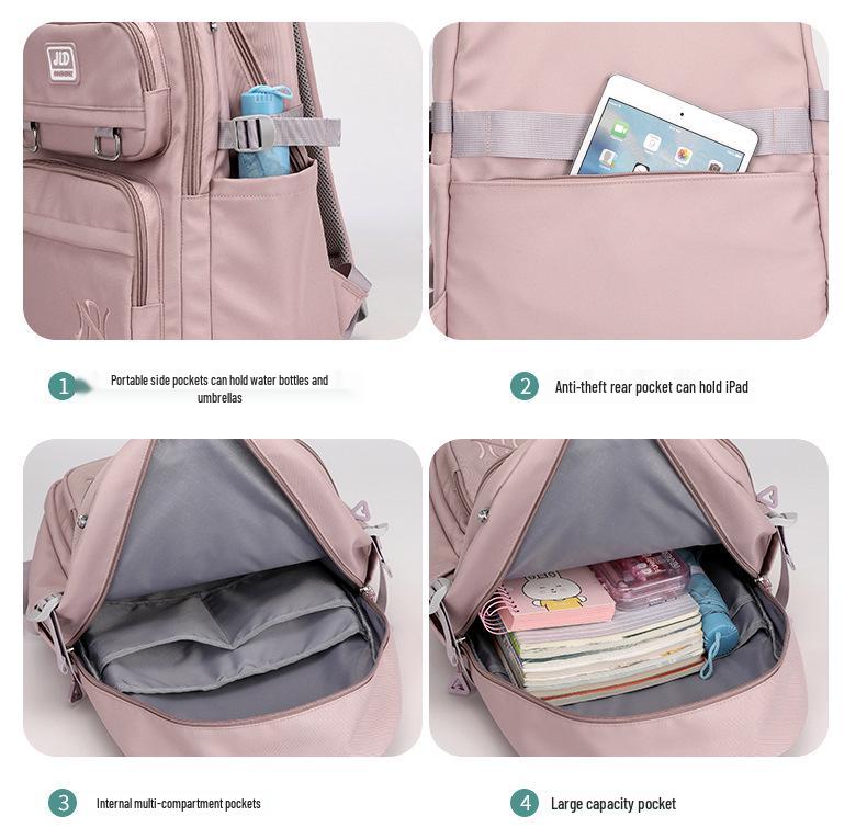 Korean Style Large Capacity Backpack for Middle School Girls