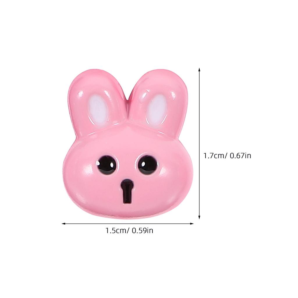 12 Pcs Colorful Buttons for Crafts Cartoon Resin Bunny Supply Fastener Accessory DIY Sewing Scrapbooking Accessories New