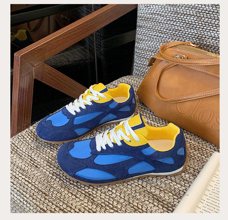 2025 new BV retro lace-up German training shoes platform sports Forrest Gump shoes lightweight casual dad shoes breathable women's models