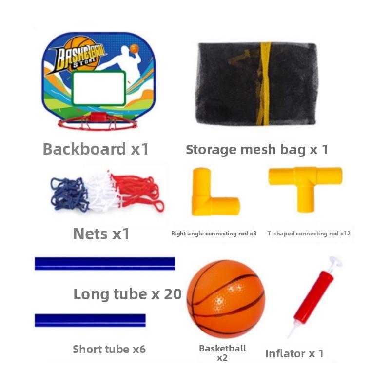 Indoor Outdoor Childrens Basketball Hoop With Inflatable Ball And Pump For Active Play