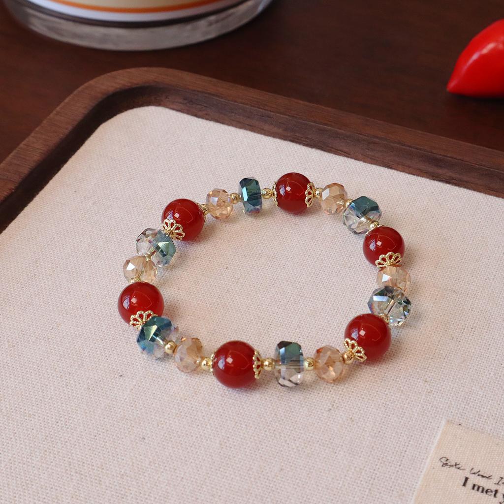 Natural crystal bracelet strawberry crystal bracelet Bangles Women Fashion Jewelry accessories Gift
