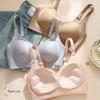 Non-Magnetic Latex Fixed Palm Cup Seamless Bra, Small Bust Push Up Anti-Sag Wireless Shaping Women's Bra