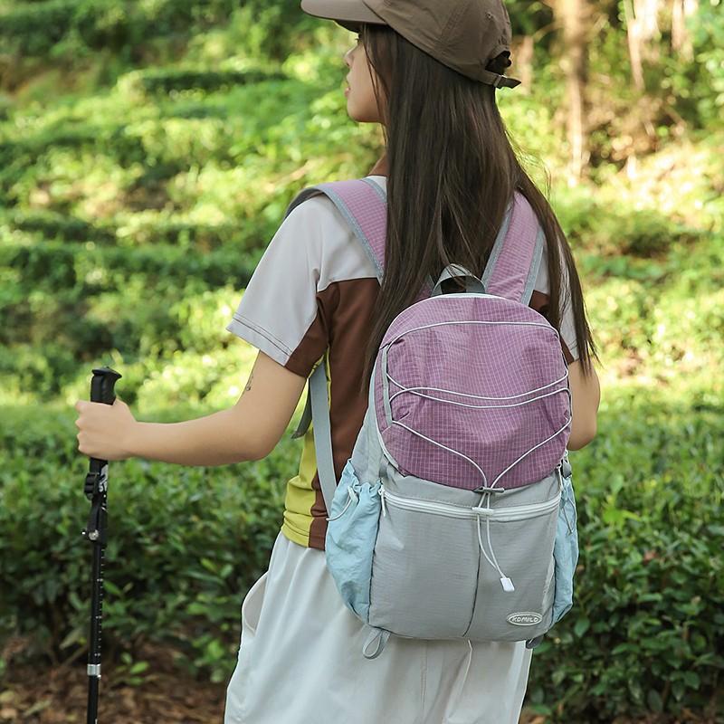 

Outdoor Color Blocking Lightweight Backpack Korean Version Hiking Travel Small Backpack for Both Men and Women, Waterproof Backpack with High-end Feel
