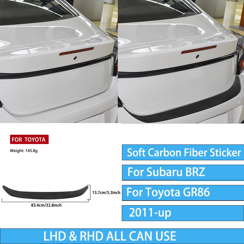 For Subaru BRZ/ For Toyota GR86 -up Carbon Fiber Decal Car Center Console Shift Panel Interior Decorative Stickers