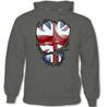 Torn Ripped Union Jack Flag Mens BritishHoodie Team GB UK St Georges Day Top