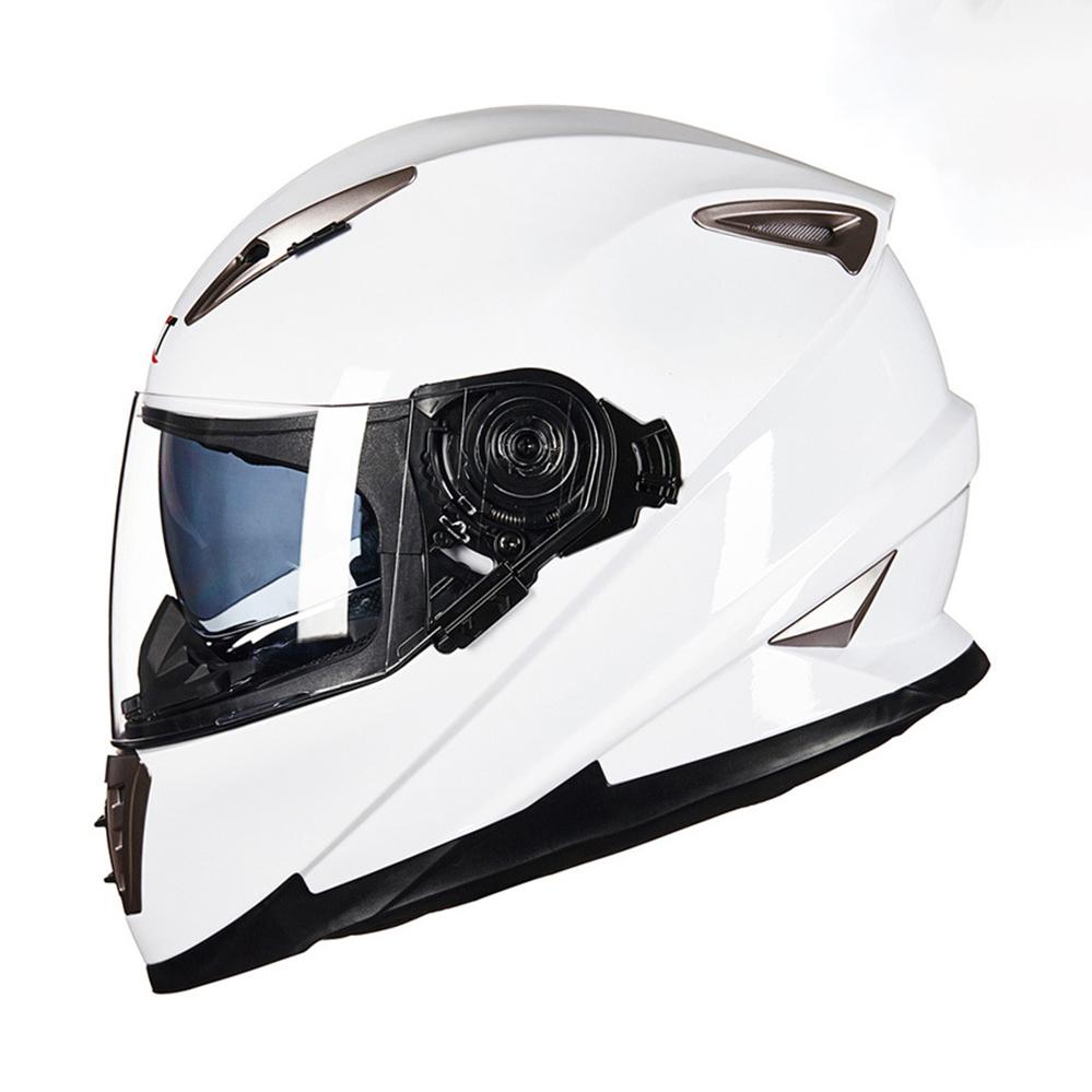 Full Face Motorcycle Helmet Dual Lens Winter Safety Anti-Fog Waterproof Motocross HelmetRiding Motorbike Helmet Men Women DOT