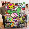 Tokidoki 2D Flat Pattern Flannel Blanket High Quality All Seasons Warmth and Comfort Perfect for Christmas Gifts.PMT0914024