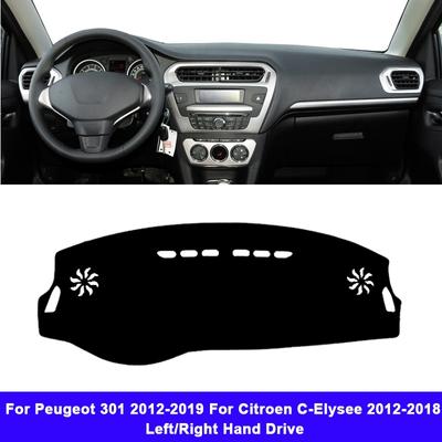 Pro Peugeot 301 2012 - Pro Citroen C-Elysee 2012 - 2018 Auto Kryt palubní desky DashMat Koberec Sun-Shade Rug 2017