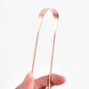 1 Pc Copper Tongue Scraper U Shaped  Cleaner Travel Handy Case Remove Breath Cleaning Coated Oral Hygiene Scrapper Tools