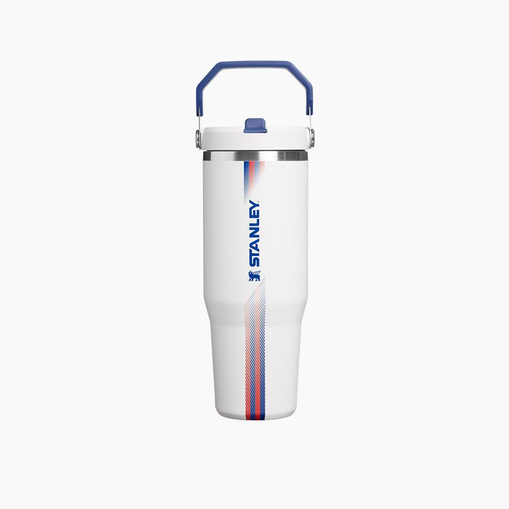 Stanley 1913 Коллекция Country Термокружка IceFlow с откидной крышкой-соломкой 2.0, 887 мл, цвет Team White Dark Blue 887ml