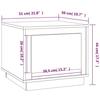 VidaXL Coffee Table Smoked Oak 51x50x44 Cm Engineered Wood 819873