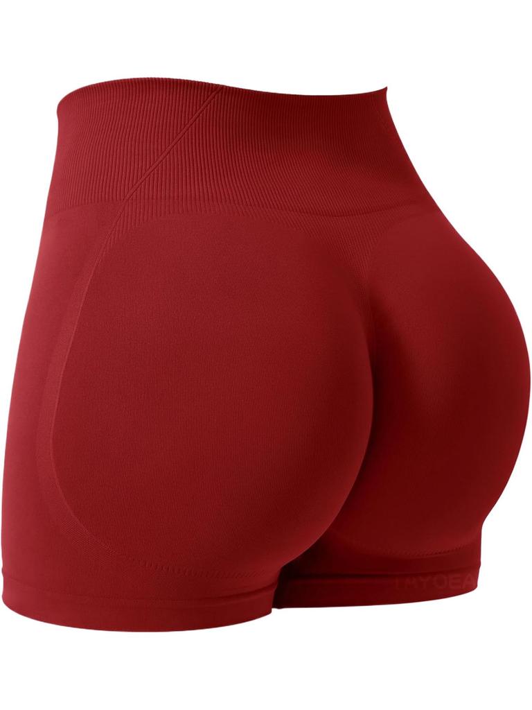 European-American Seamless High-Waist Tummy Control Yoga Shorts - Butt Lift, Sexy, Three-Quarter Length for Running & Fitness Women