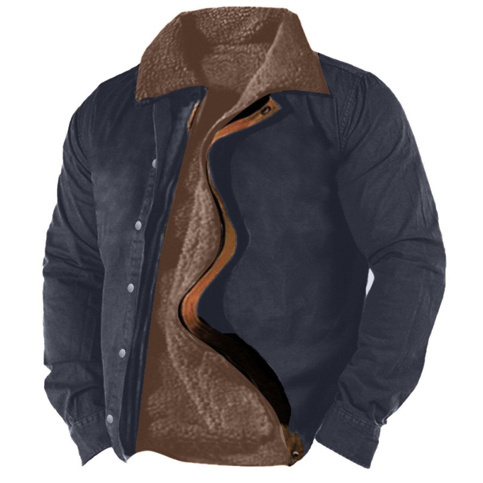 

Мужская повседневная камуфляжная спортивная толстовка с длинным рукавом на молнии, свободная хлопковая куртка, пальто L чёрный