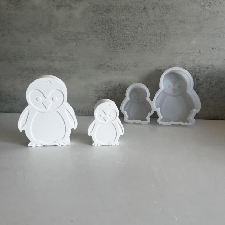 Lovely Designs Sturdy Silicone Mold for Candle and Soap Crafting Portable for Penguins Handmade Gifts and Ornaments