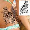 Hochwertige temporäre Rosen-Tattoos für Arm und Wade – Europäischer & Amerikanischer Stil