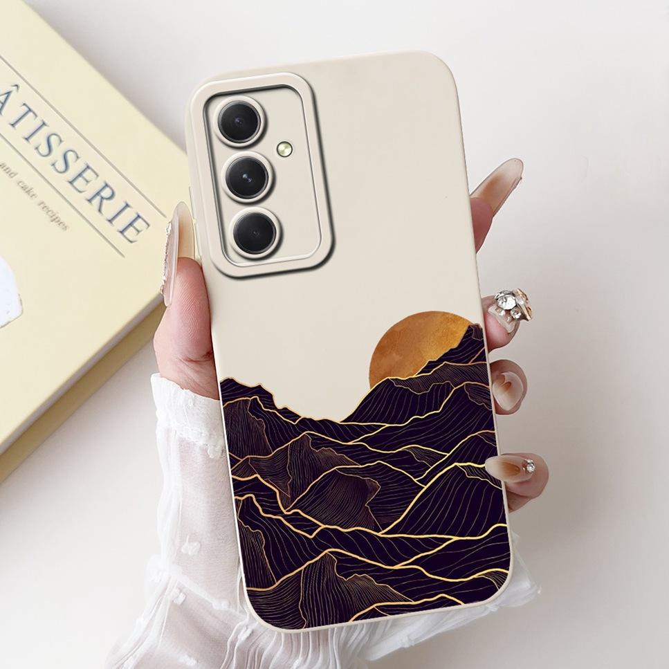 For Samsung Galaxy M55 Case SM-M556B Flower Cartoon Panda Soft Silicone Cover For Samsung M55 5G 6.7"Shockproof Phone Case Funda