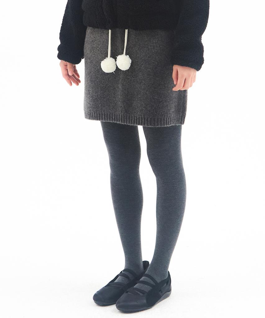 Ames Worldwide Knit Mini Skirt Charcoal