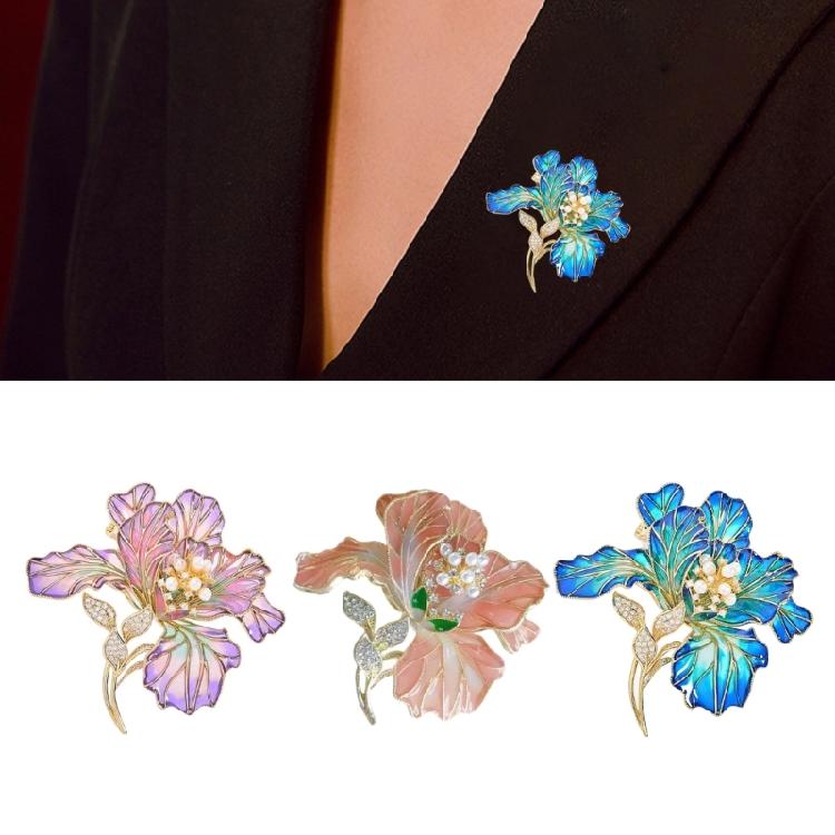 Spilla Versatile a Forma di Fiore Elegante Charme Peonia con Dettagli in Smalto e Perle Caratteristiche per Donna